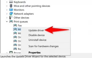 Use of Corrupt or outdated printer drivers